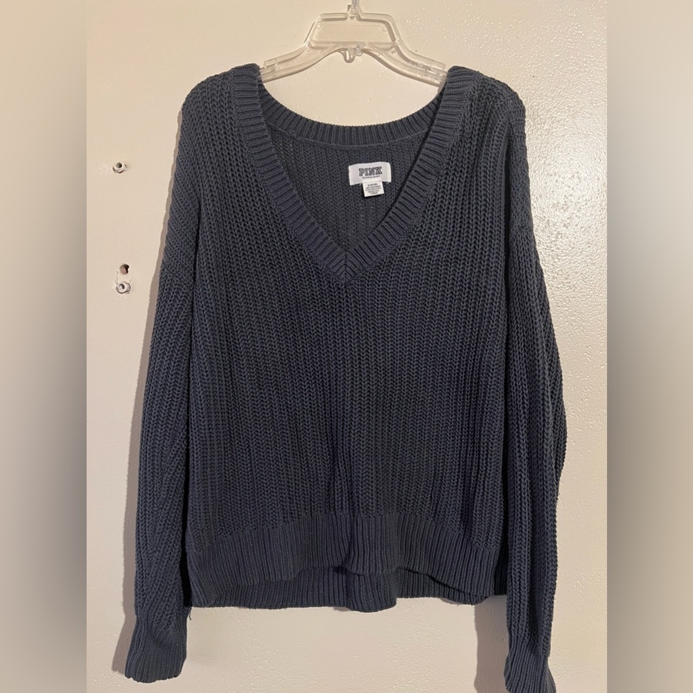 PINK Gray Oversized Sweater